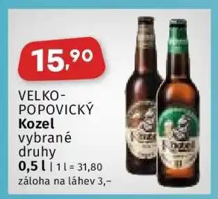 Coop Velkopopovický Kozel nabídka