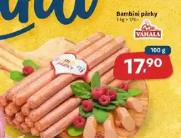 Coop Bambini párky nabídka