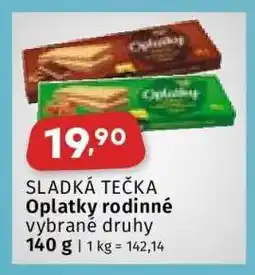 Coop SLADKÁ TEČKA OPLATKY RODINNÉ nabídka