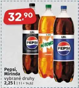 Coop Pepsi, Mirinda nabídka