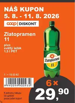 COOP DISKONT Zlatopramen 11 nabídka