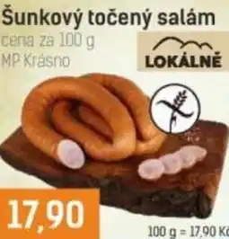 Konzum Šunkový točený salám nabídka