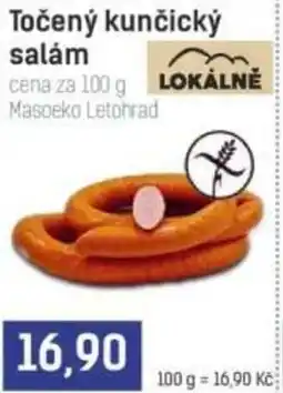 Konzum Točený kunčický salám nabídka