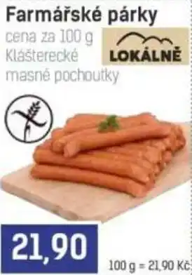 Konzum Farmářské párky nabídka