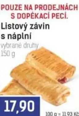 Konzum Listový závin s náplní nabídka