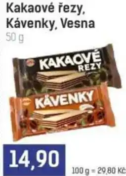 Konzum Kakaové řezy, Kávenky, Vesna nabídka