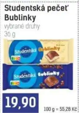 Konzum Studentská pečeť Bublinky nabídka