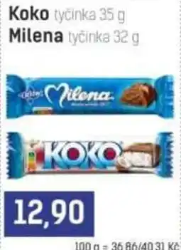 Konzum Koko tyčinka Milena tyčinka nabídka