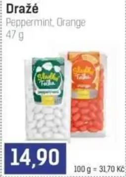 Konzum Dražé Peppermint, Orange nabídka