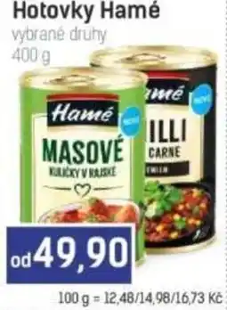 Konzum Hotovky Hamé nabídka