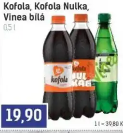 Konzum Kofola, Kofola Nulka, Vinea bílá nabídka