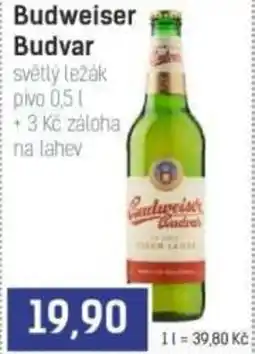 Konzum Budweiser Budvar světlý ležák pivo nabídka