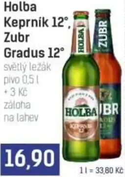 Konzum Holba Keprnik 12°, Zubr Gradus 12° nabídka