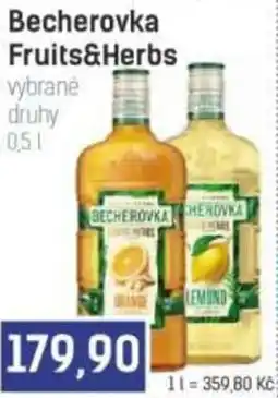 Konzum Becherovka Fruits&Herbs nabídka