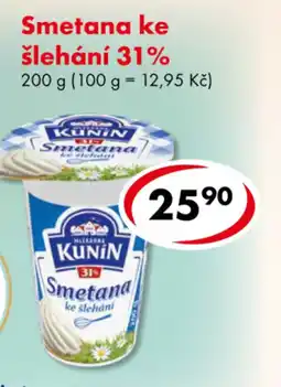 CBA KUNIN Smetana ke šlehání 31% nabídka