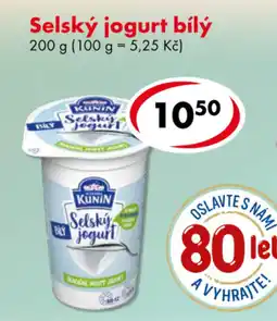 CBA Kunin Selský jogurt bílý nabídka