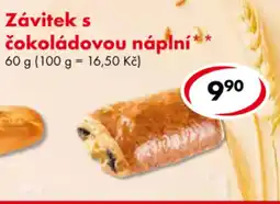 CBA Závitek s čokoládovou náplní nabídka