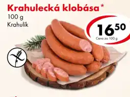 CBA Krahulecká klobása nabídka