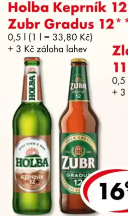CBA Holba Keprník 12, Zubr Gradus 12 nabídka