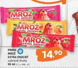 Konzum Prima mrož extra ovocný nabídka