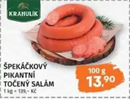 Konzum Špekáčkový pikantní točený salám nabídka