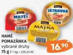 Konzum Hamé pomazánka nabídka