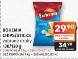 Konzum Bohemia chips/sticks nabídka