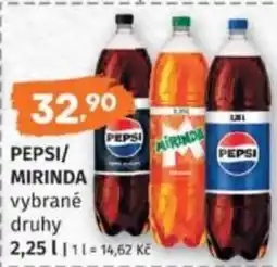 Konzum PEPSI/ MIRINDA nabídka