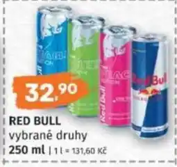 Konzum Red Bull nabídka