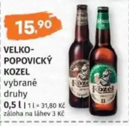Konzum Velkopopovický Kozel nabídka