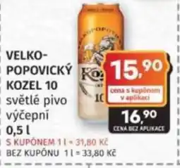 Konzum Velkopopovický Kozel 10 nabídka