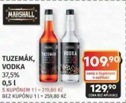 Konzum Tuzemák, Vodka nabídka
