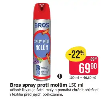 Bros spray proti molům