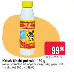 Teta Krtek čistič potrubí nabídka