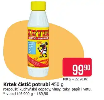 Krtek čistič potrubí