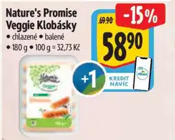 Albert Nature's Promise Veggie Klobásky nabídka