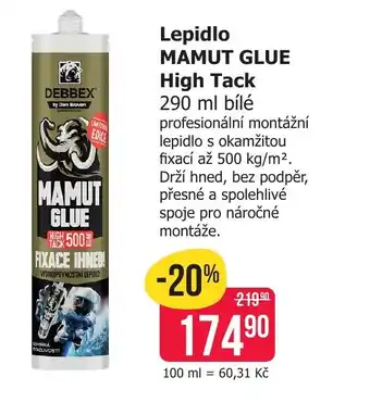Lepidlo MAMUT GLUE High Tack