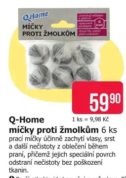 Teta Q-Home míčky proti žmolkům nabídka