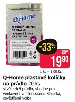 Teta Q-Home plastové kolíčky na prádlo nabídka