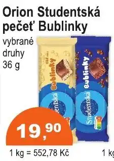 COOP DISKONT Orion Studentská pečeť' Bublinky nabídka
