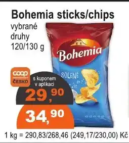 COOP DISKONT Bohemia sticks/chips nabídka