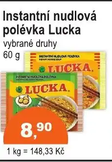 COOP DISKONT Instantní nudlová polévka Lucka nabídka