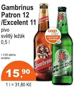COOP DISKONT Gambrinus Patron 12 /Excelent 11 nabídka