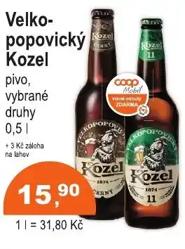COOP DISKONT Velkopopovický Kozel nabídka
