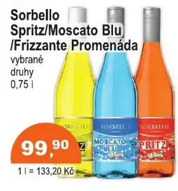 COOP DISKONT Sorbello Spritz/Moscato Blu /Frizzante Promenáda nabídka