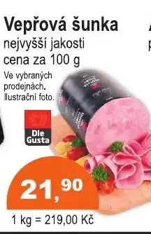 COOP DISKONT Vepřová šunka nabídka