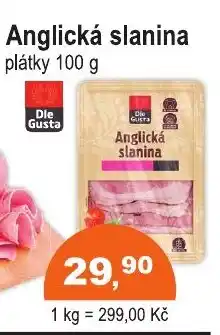 COOP DISKONT Anglická slanina nabídka