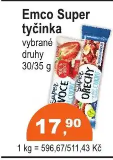 COOP DISKONT Emco Super tyčinka nabídka