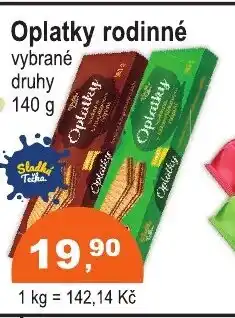 COOP DISKONT Oplatky rodinné nabídka