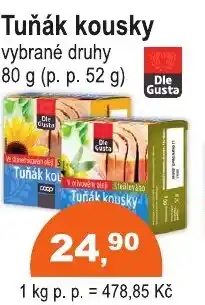COOP DISKONT Tuňák kousky nabídka